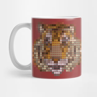 Tiger Face Dots Mug